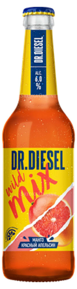 

Пивной напиток Dr. Diesel Wild Mix светлый фильтрованный 6%, 450 мл