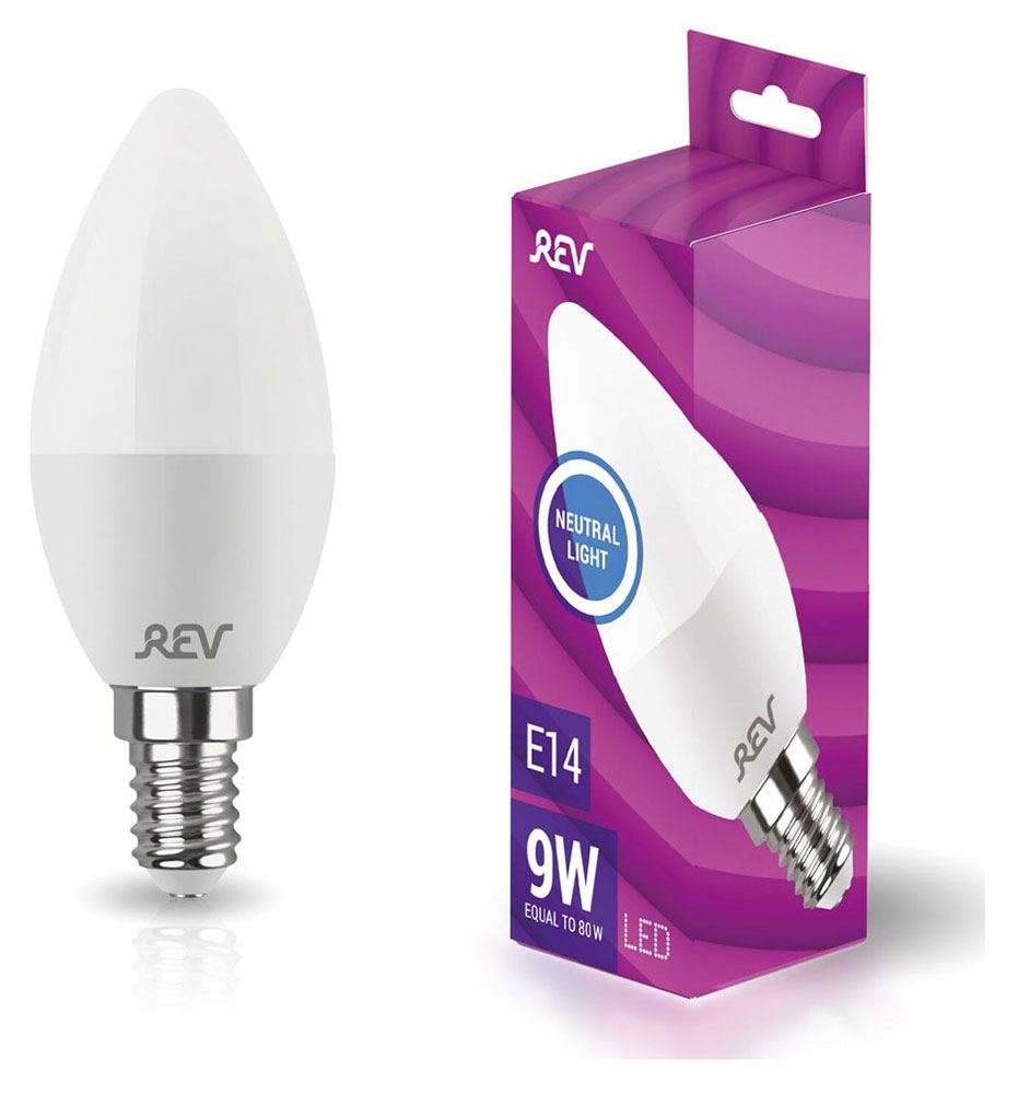 

Лампа светодиодная Rev LED 9-80W E14 дневной свет