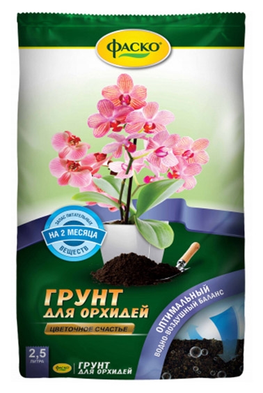 

Грунт Фаско Цветочное счастье для орхидей, 2,5 л