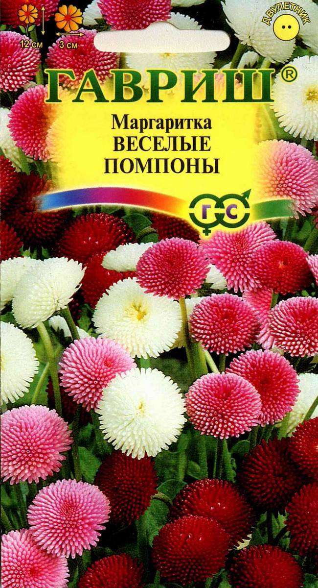 

Семена Маргаритка Гавриш Веселые помпоны, 0.2 г