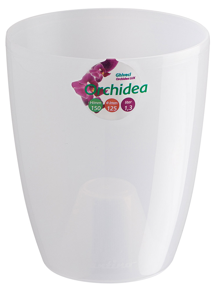 

Горшок Santino Orchidea LUX прозрачный 12.5 см, 1.3 л