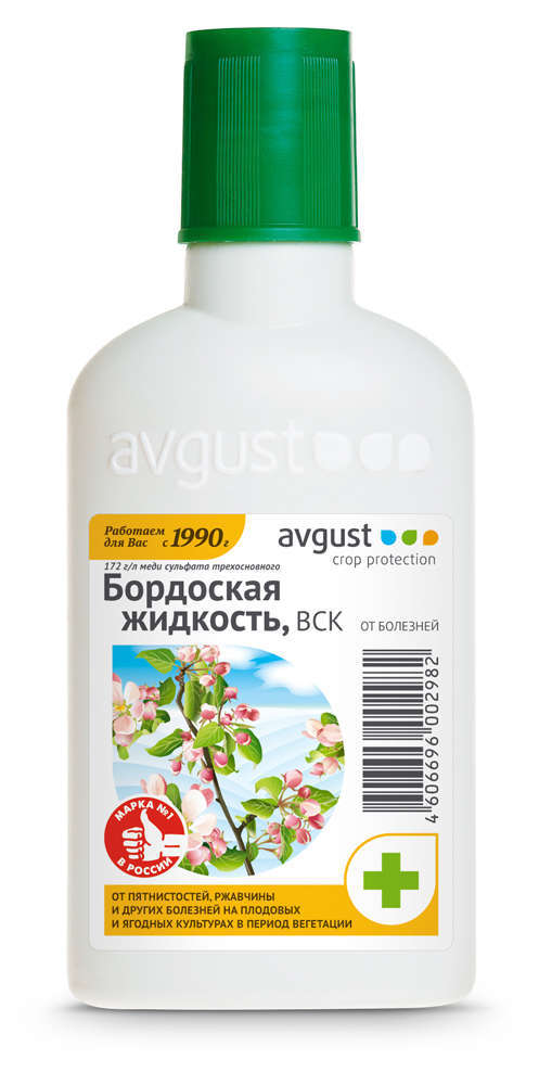 

Средство от болезней растений Avgust Бордоская жидкость, 100 мл