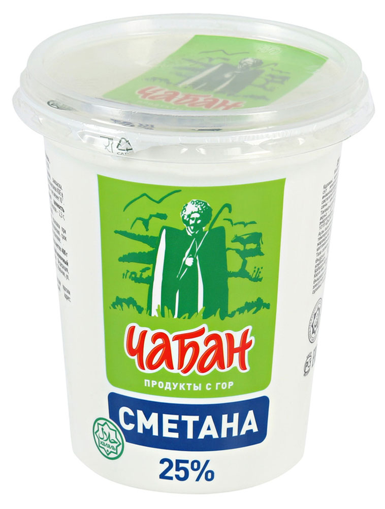 

Сметана Чабан халяль 25% БЗМЖ, 400 г