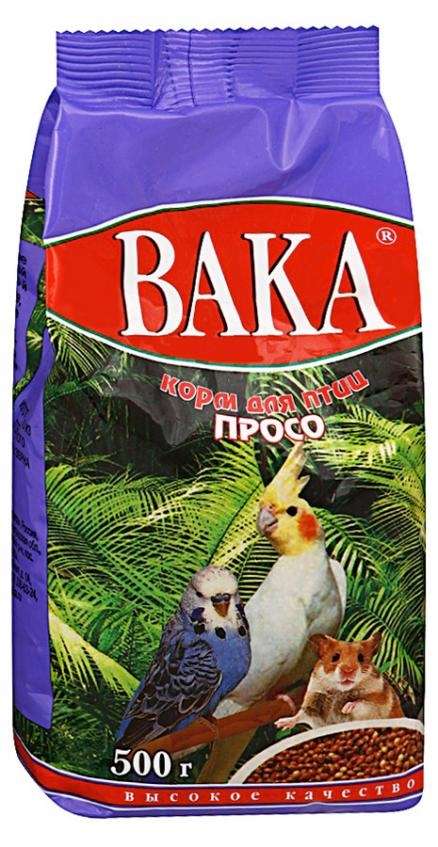 

Корм для птиц Вака просо, 500 г