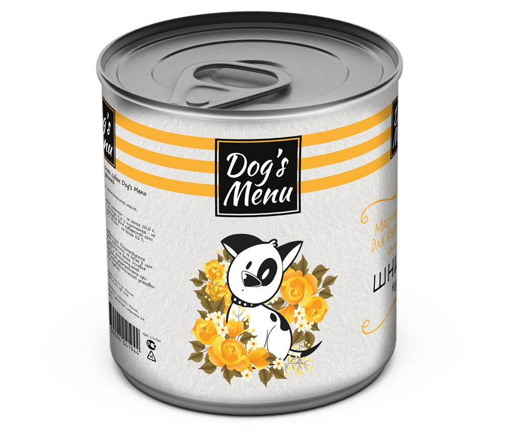 

Консервы для собак Родные корма Dog`s Menu шницель из курицы, 750 г