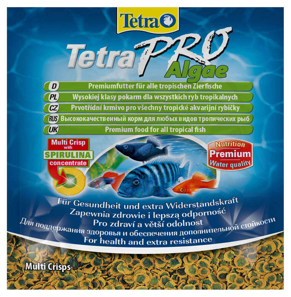 

Корм для рыб Tetra Pro Algae растительные чипсы, 12 г