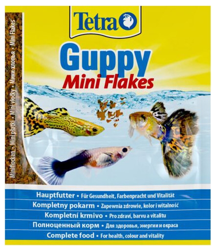 

Корм для рыб Tetra Guppy Flakes мини-хлопья для группи, 12 г