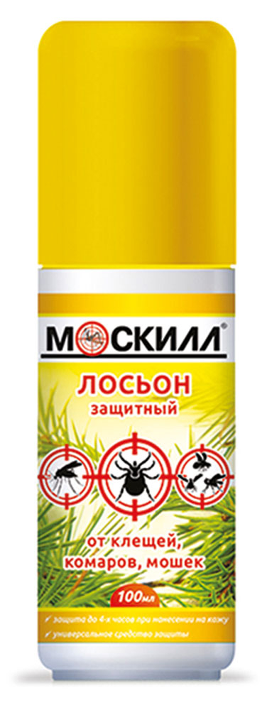 

Средство от комаров клещей и мошек Москилл, 100 мл