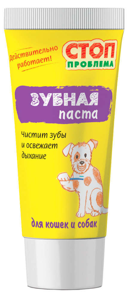 

Зубная паста для собак и кошек Стоп Проблема, 60 мл