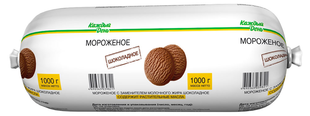 

Мороженое Каждый день шоколадное батон ЗМЖ, 1 кг