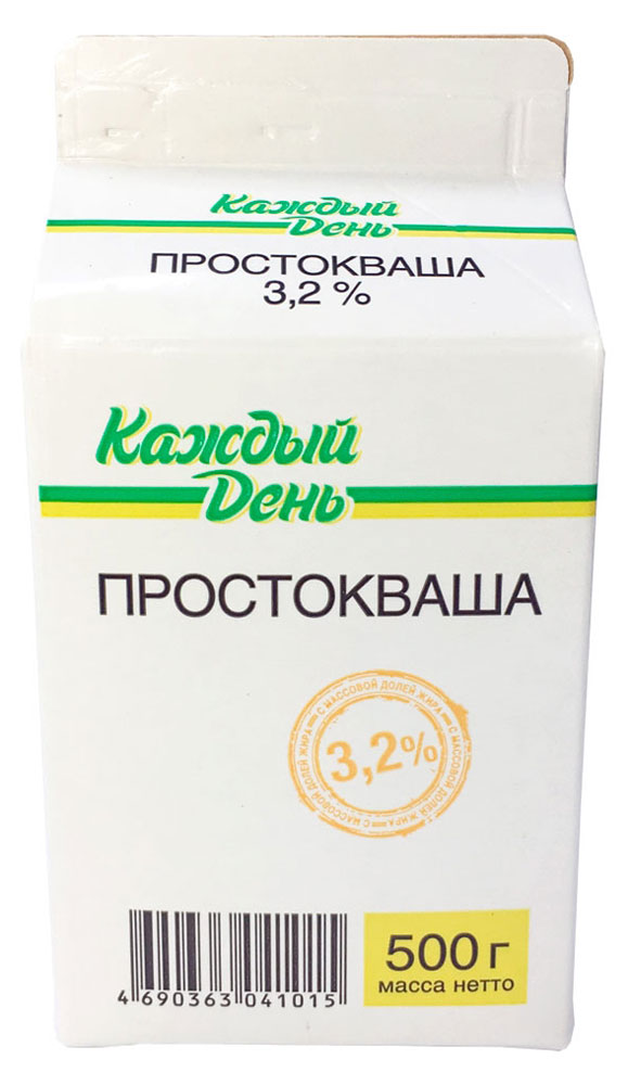 

Простокваша Каждый День 3,2% БЗМЖ, 500 г