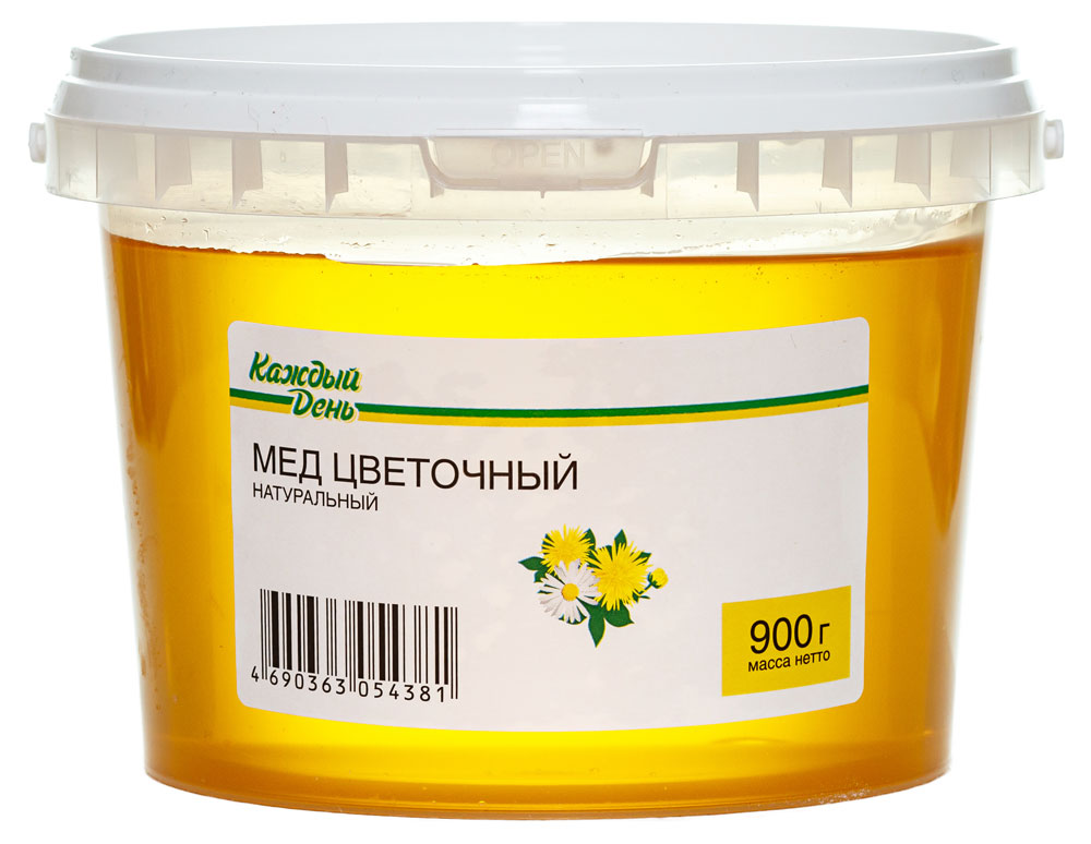 

Мед цветочный Каждый день натуральный, 900 г