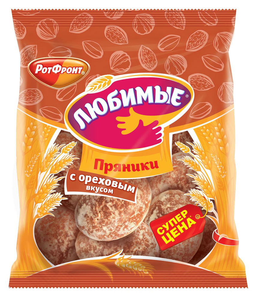 

Пряники Любимые с ореховым вкусом, 400 г