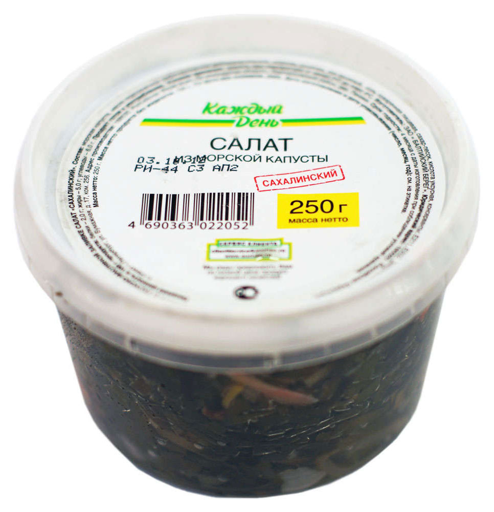 

Салат Сахалинский Каждый день из морской капусты, 250 г