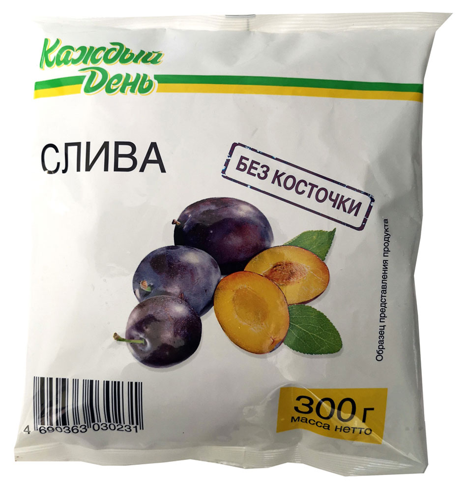 

Слива Каждый день половинки без косточки замороженная, 300 г