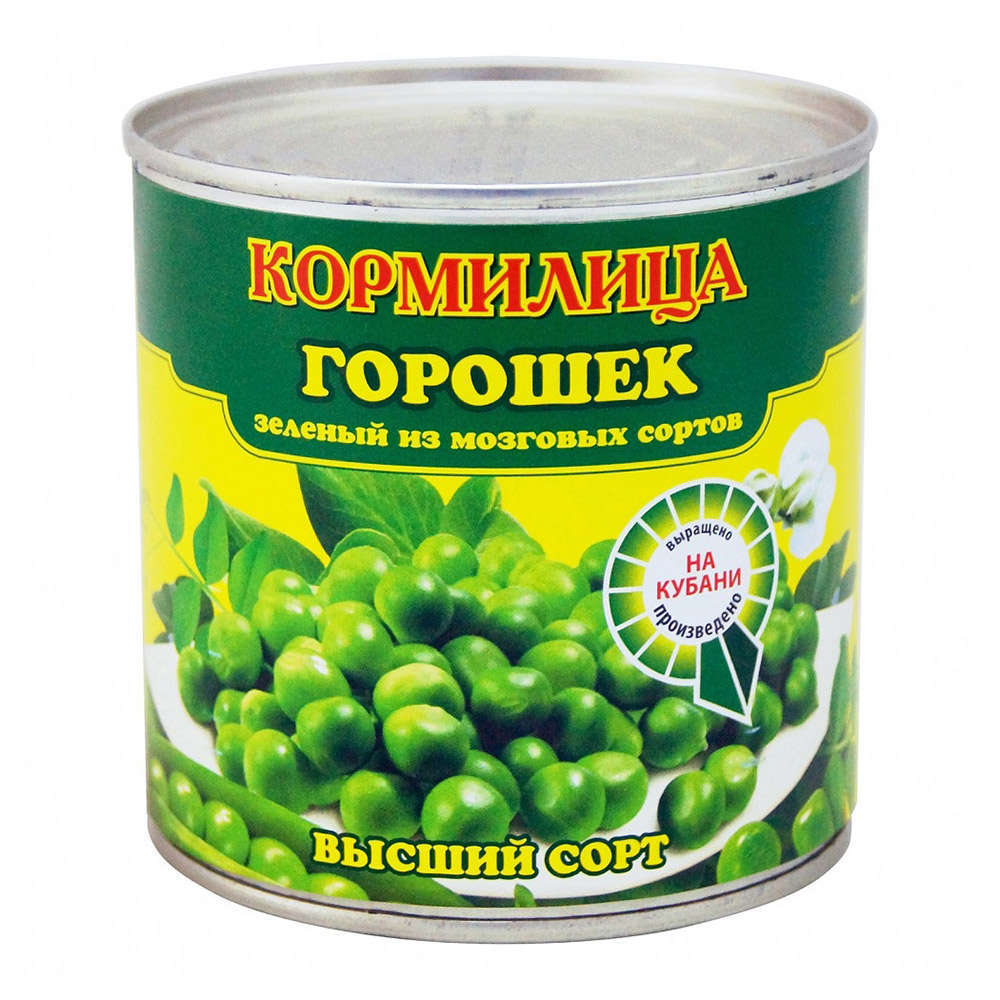 

Горошек зеленый КОРМИЛИЦА ГОСТ, 425 мл