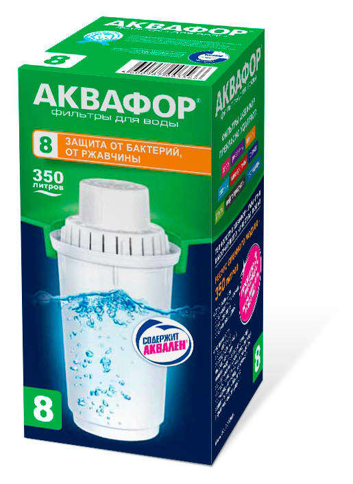 Аквафор | Сменный модуль для фильтра кувшина «Аквафор» с увеличенным ресурсом, В100-8
