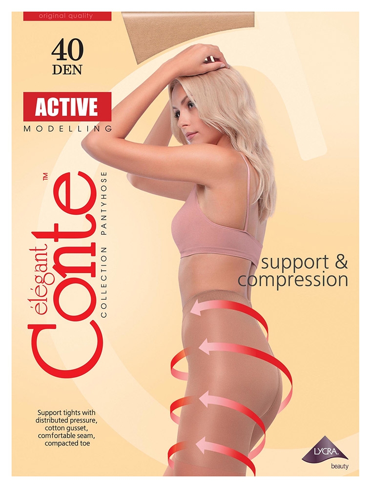 

Колготки Conte Active Soft 40 den natural, размер 4