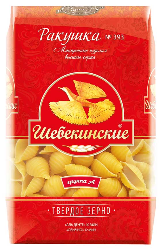 

Макаронные изделия Шебекинские ракушки, 450 г