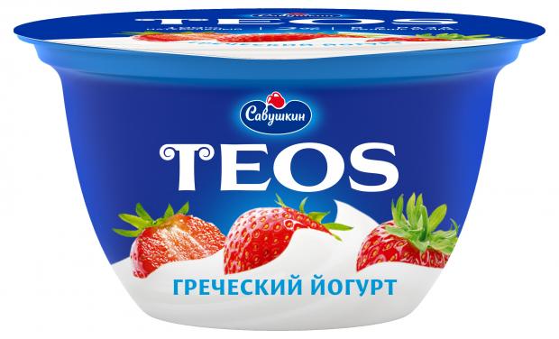 

Йогурт «Савушкин» Греческий Teos клубника 2%, 140 г