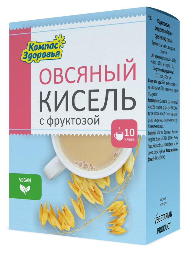 

Кисель овсяный Компас Здоровья с фруктозой, 150 г