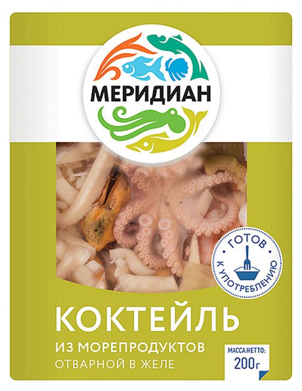 Коктейль Меридиан из морепродуктов в желе, 200 г