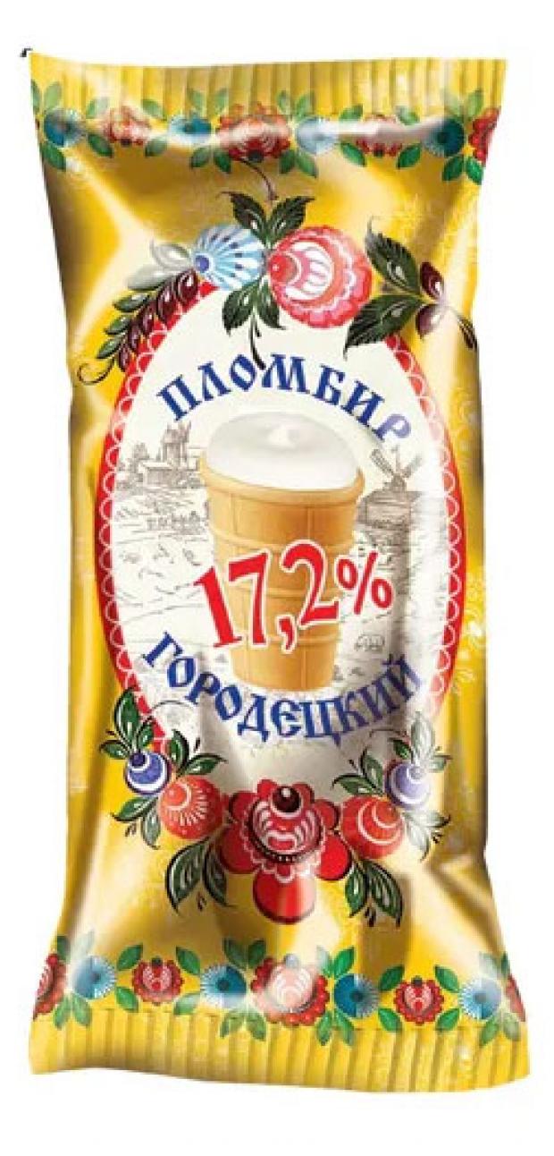 Мороженое Пломбир Городецкий ванильный 17,2% БЗМЖ, 90 г