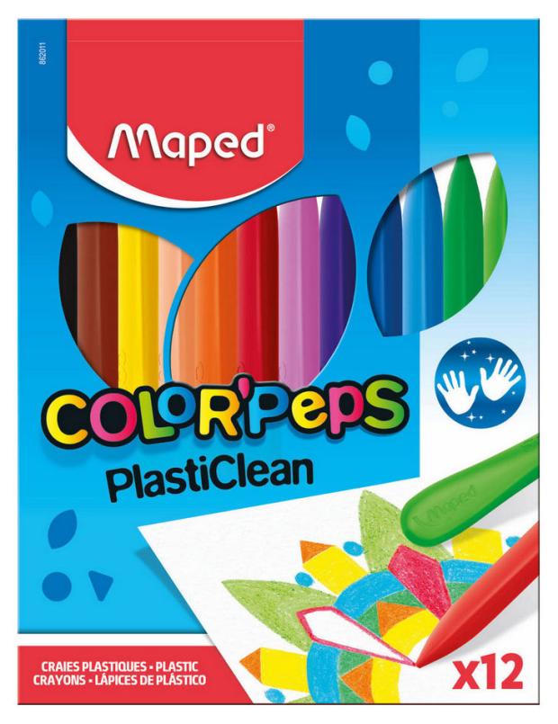 

Мелки пластиковые Maped 2х сторонние, 12 цветов