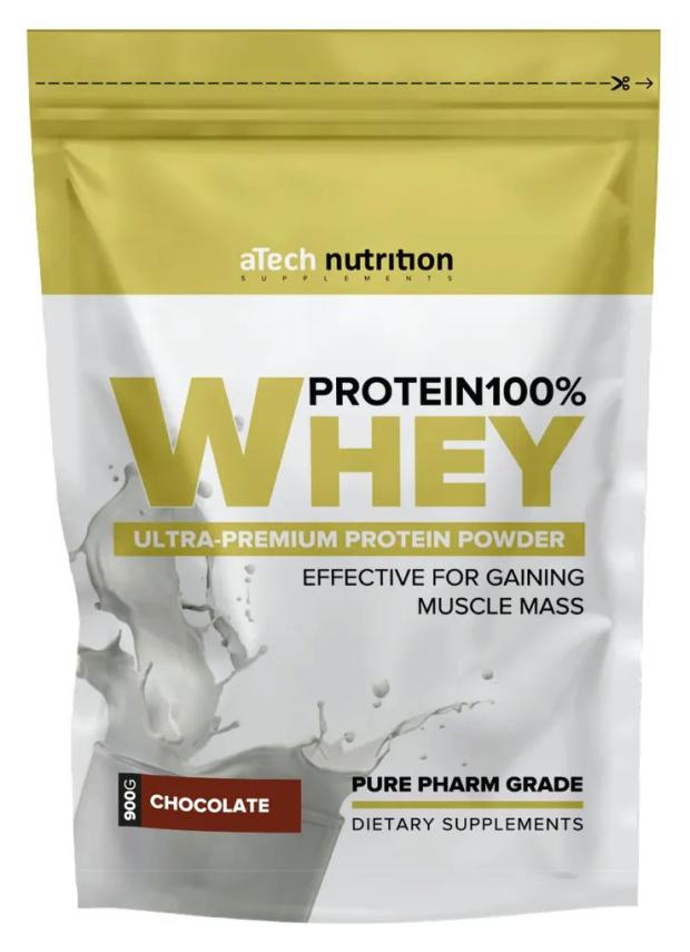 

Протеин aTech Whey Protein 100% шоколад, 900 г