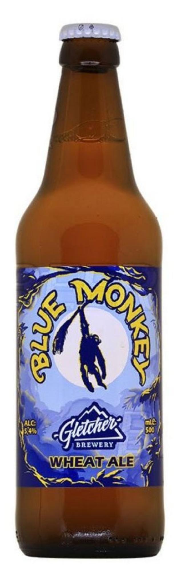 Пиво Gletcher Blue Monkey светлое нефильтрованное, 500 мл пиво liebenweiss hefe weissbier светлое нефильтрованное 5 1% 500 мл