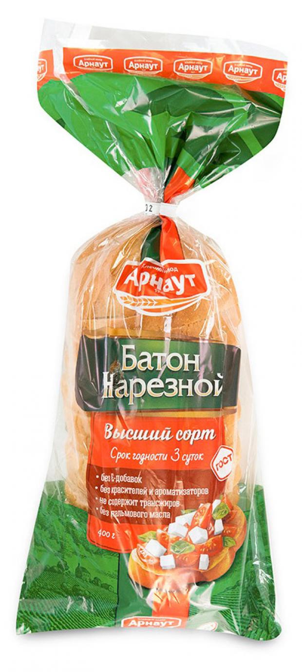 

Батон пшеничный «Арнаут» Высший сорт нарезка, 400 г
