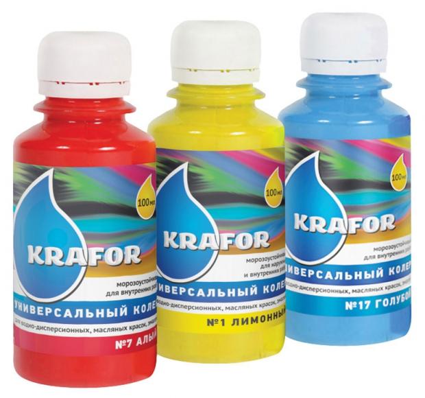 Колер универсальный Krafor Голубой, 100 мл