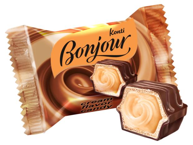 

Конфеты Bonjour Konti с кремовой начинкой, вес