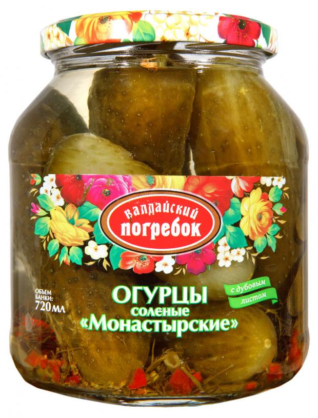 

Огурцы солёные «Валдайский погребок» Монастырские с дубовым листом, 720 мл