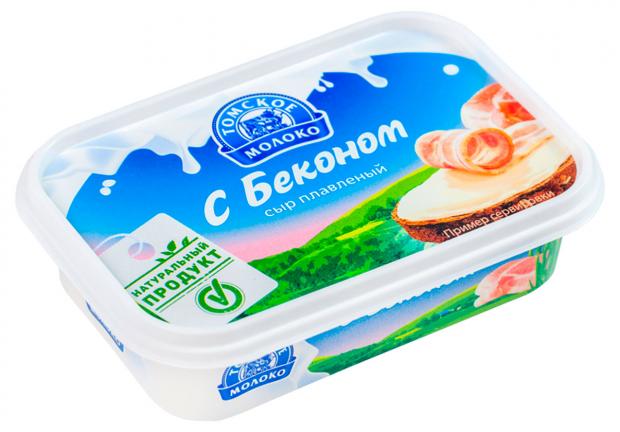Сыр плавленый Томское Молоко с беконом 65% БЗМЖ, 180 г