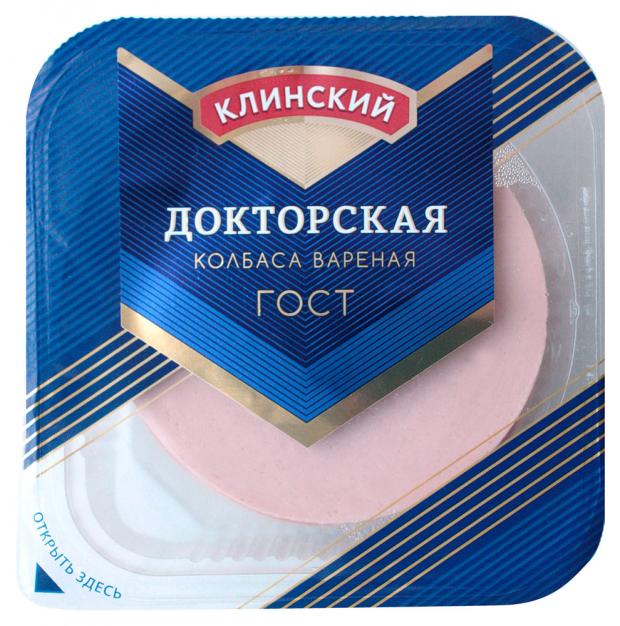 

Колбаса вареная «Клинский» Докторская, нарезка, 190 г