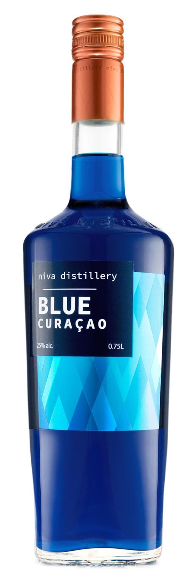 Ликер Niva distillery десертный Blue curacao 25% Россия, 0,75 л 887 ягодный ликер