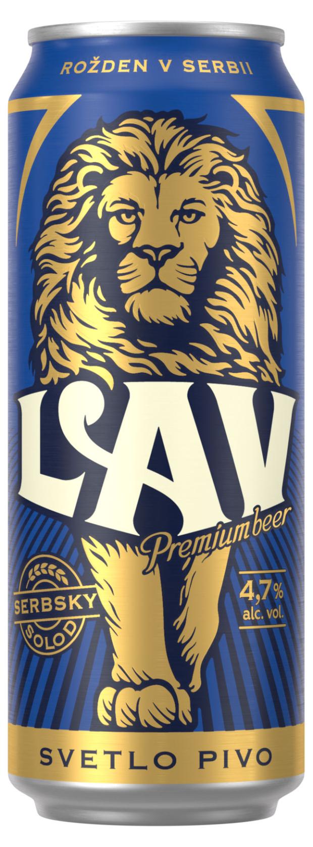 

Пиво Lav светлое фильтрованное 4,7%, 450 мл