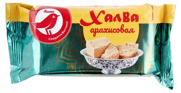 Халва АШАН Красная птица арахисовая, 250 г халва кунжутно арахисовая рот фронт лада 250 г