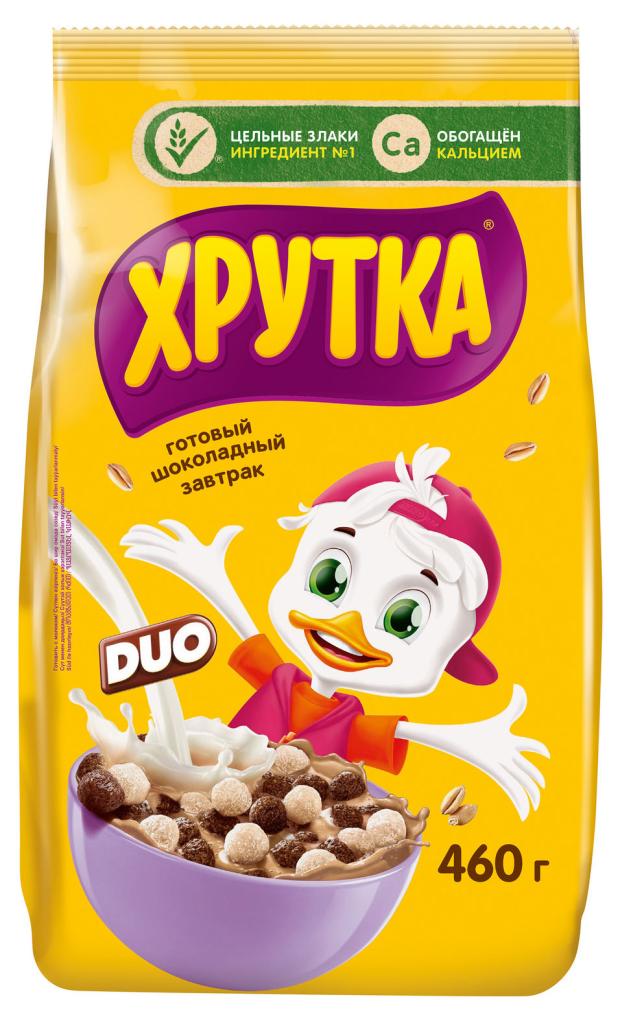 Готовый завтрак ХРУТКА DUO шоколадный обогащенный кальцием 460 г 199₽