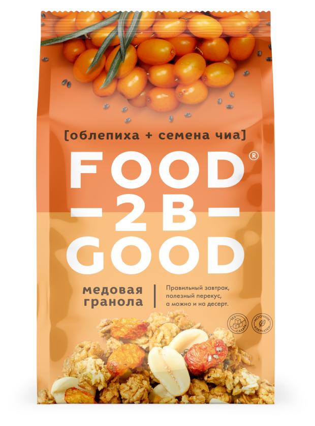 

Гранола FoodTobeGood медовая облепиха и семена чиа, 250 г