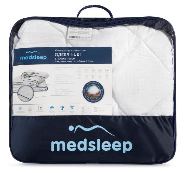 Одеяло MEDSLEEP Nubi, 200х210 см одеяло medsleep нотари белое 200х210 см