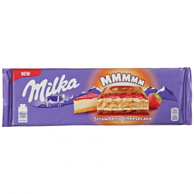 

Шоколад Milka Strawberry Cheesecake молочный клубничный чизкейк, 300 г