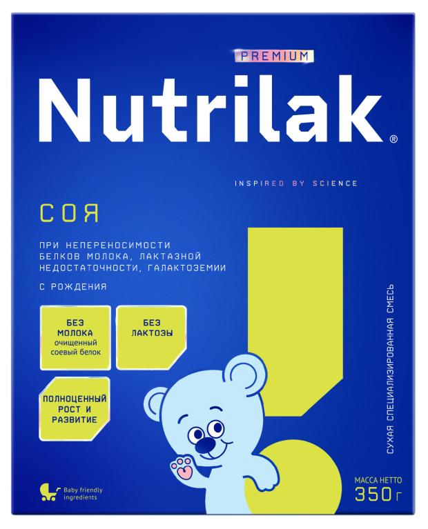 

Смесь молочная Nutrilak Premium Соя с рождения, 350 г