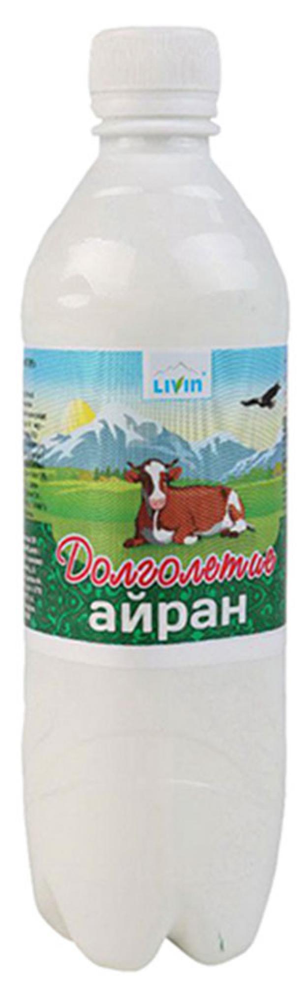 Айран Долголетие 0,1% БЗМЖ, 1 л