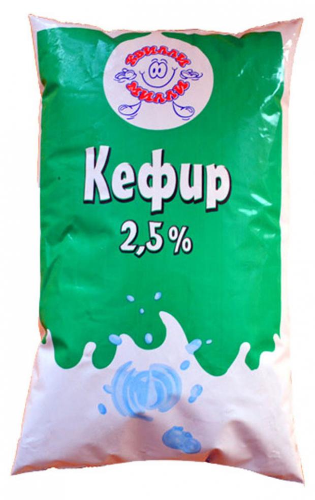 Кефир Квилли-Милли 2,5 % БЗМЖ, 900 мл
