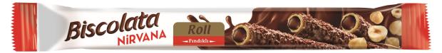Вафельная трубочка Solen Biscolata Roll с ореховой начинкой, 28 г