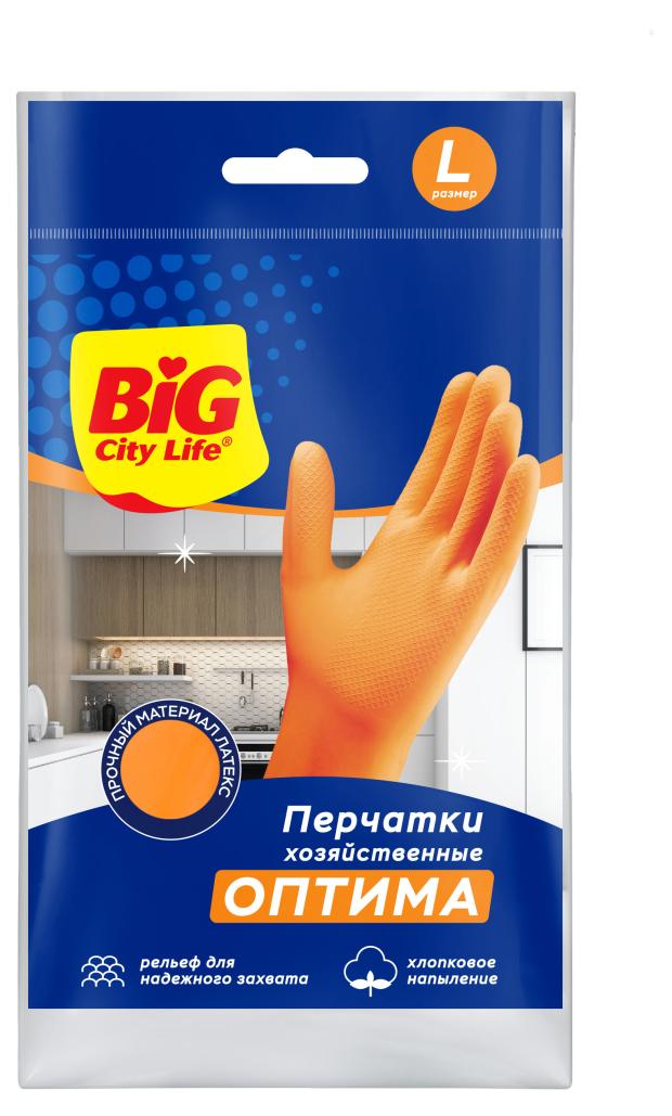 Перчатки хозяйственные BIG CITY LIFE Оптима, р L