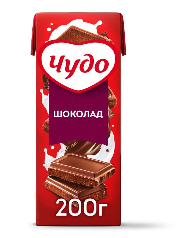 Коктейль молочный Чудо шоколад 3% БЗМЖ, 200 мл