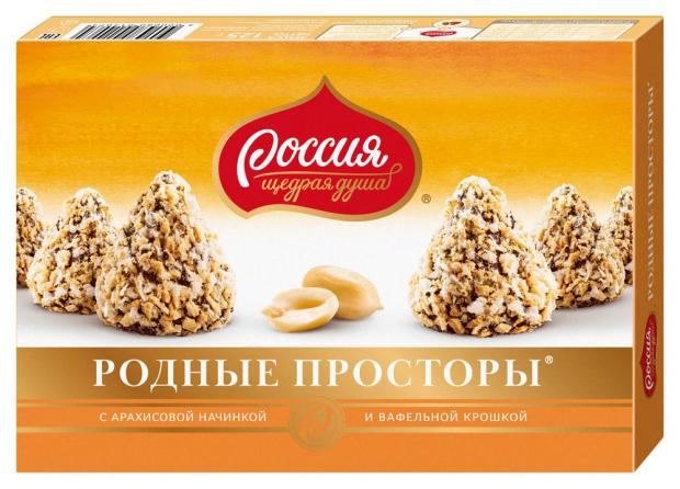 

Конфеты шоколадные «Россия - Щедрая душа!» Родные просторы с арахисовой начинкой, 125 г